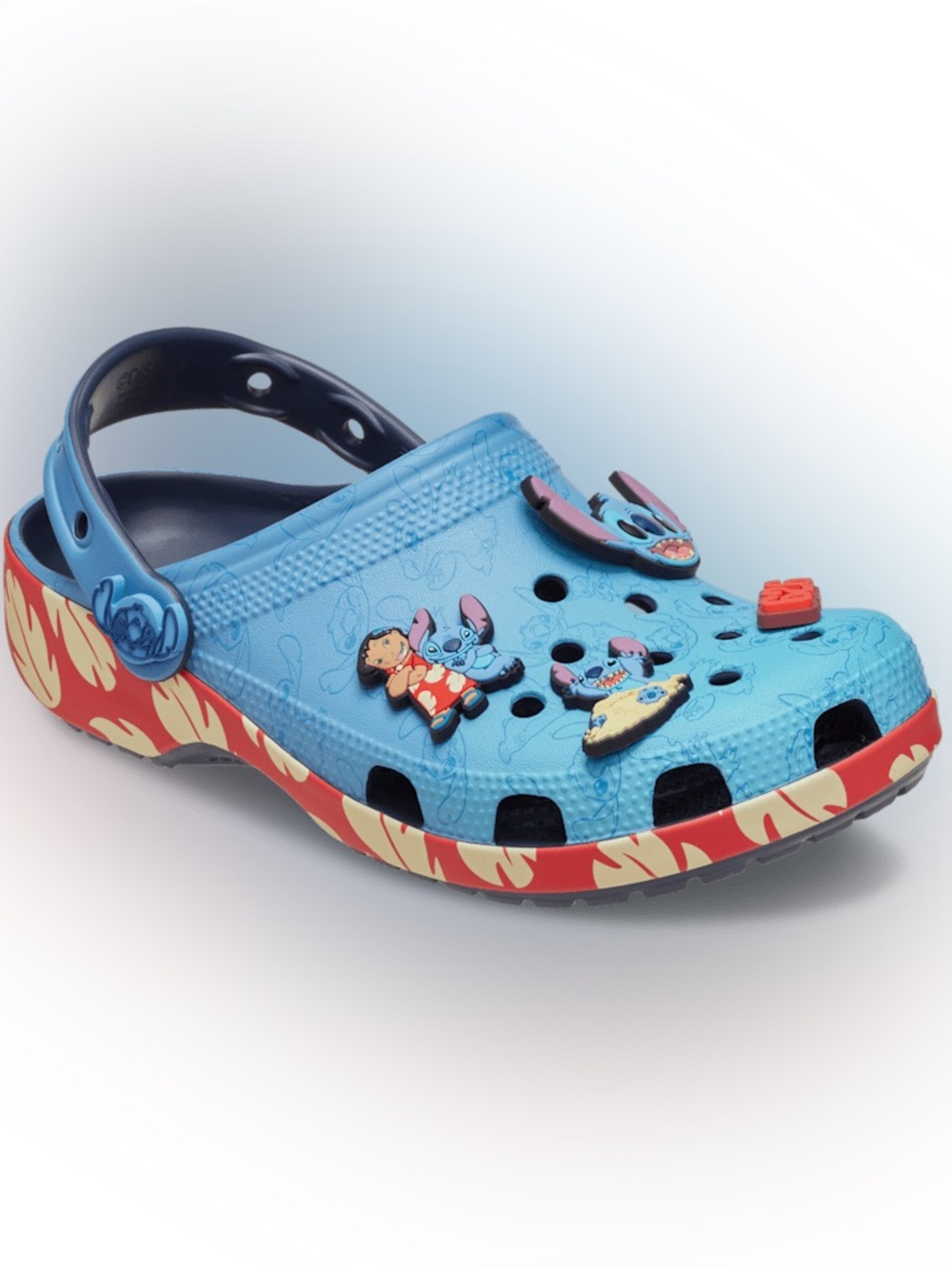 🛸 New! CROCS X Disney Stitch Clog Sandals with Charms Womens 8/Youth 6